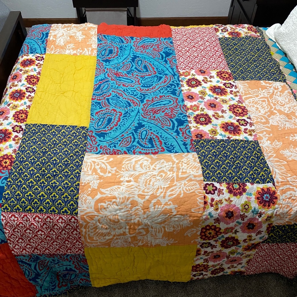 Anthropologie Twin Quilt Set